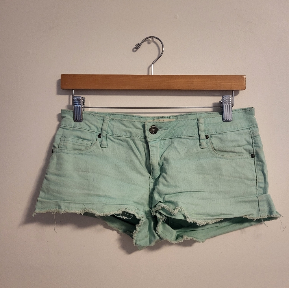 Mint green shorts